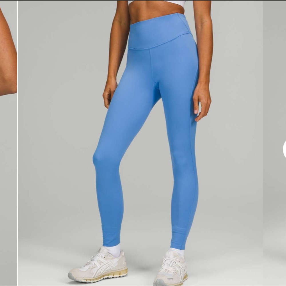 Lululemon Base Pace High-Rise Running Tight 28" Brushed Nulux Size 8 Blue Nile